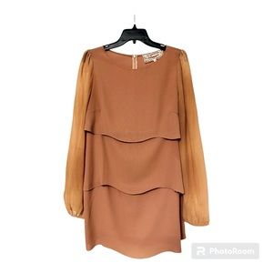 Tiered Peach Tunic Sz L